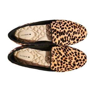 Birdies CHEETA CALF HAIR  FLATS Women's Shoes NWOT
